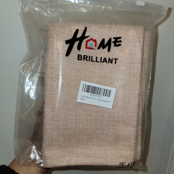 New! 2 Pack of Pink Linen Decorative Throw Pillow Covers - Picture 5 of 6